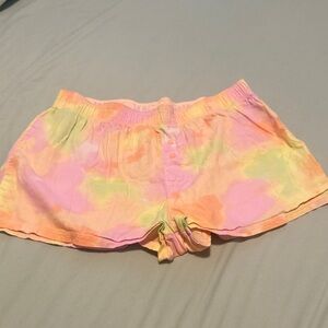 PINK Victoria's Secret Pastel Tie-Dye Shorts